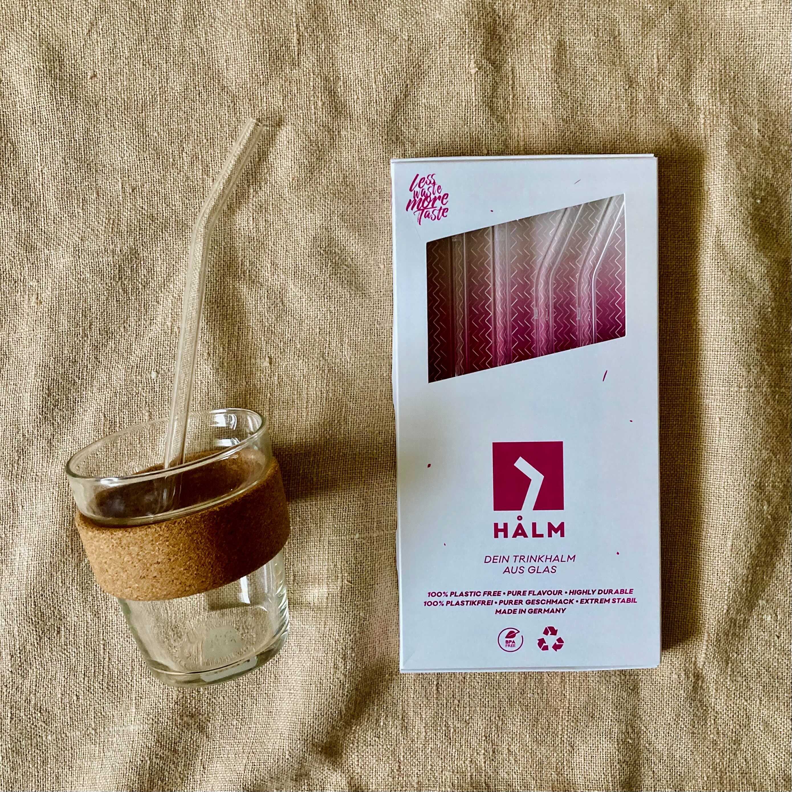 ガラスストロー ストレート＆カーブ 4本セット - Borderless Creations